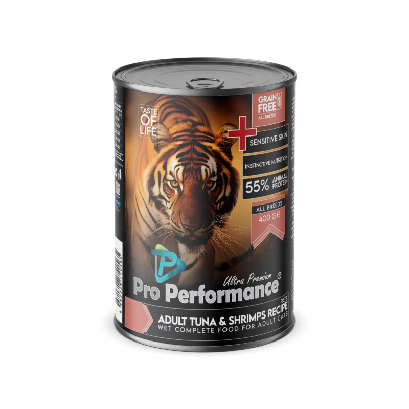 Pro Performance Ultra Premium 400 Gr Ton Balıklı ve Karidesli Yetişkin Konserve Kedi Maması 