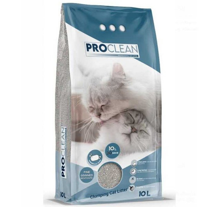 Proclean 10 Lt Marsilya Sabun Kokulu İnce Taneli Bentonit Topaklanan Kedi Kumu | Doğal Kedi Kumu Proclean 10 Lt Marsilya Sabun Kokulu İnce Taneli Bentonit Topaklanan Kedi Kumu | Doğal Kedi Kumu