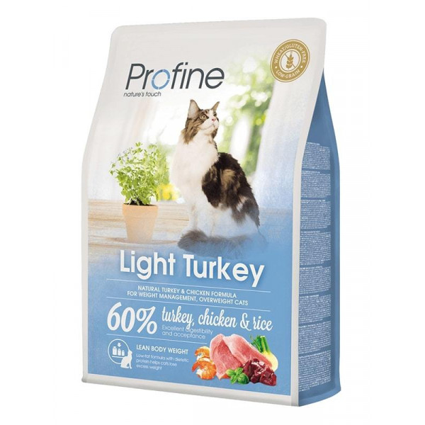 Profine  2 Kg Düşük Tahıllı Light Hindili Diyet | Diyet Ve Light Kuru Kedi Maması