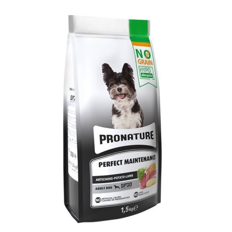 Pronature 1.5 Kg Hypo-Allergenic Kuzu Etli Enginarlı ve Patatesli Tahılsız Yetişkin | Yetişkin Köpek Kuru Maması
