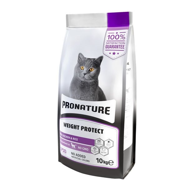 Pronature 10 Kg Kilo Kontrolü İçin Tavuklu ve Pirinçli Kısırlaştırılmış Yetişkin | Yetişkin Kuru Kedi Maması