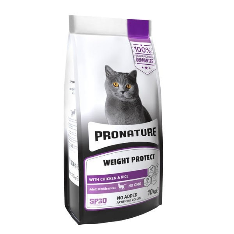 Pronature 10 Kg Kilo Kontrolü İçin Tavuklu ve Pirinçli Kısırlaştırılmış Yetişkin | Yetişkin Kuru Kedi Maması