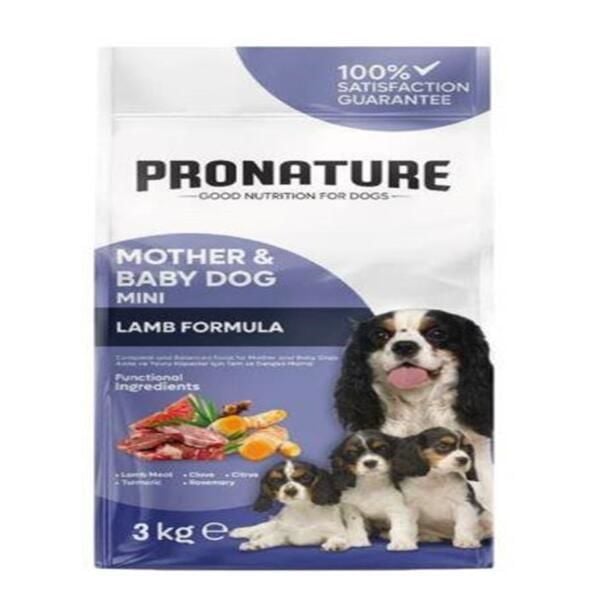 Pronature 3 Kg Mother & Baby Mini Kuzu | Yavru Köpek Kuru Maması