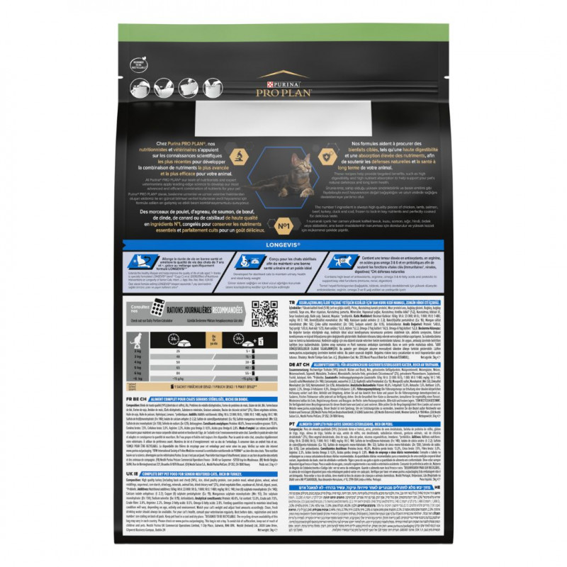 Pro Plan 1,5 Kg Longevis Senior Sterilised Hindi | Yetişkin Kuru Kedi Maması