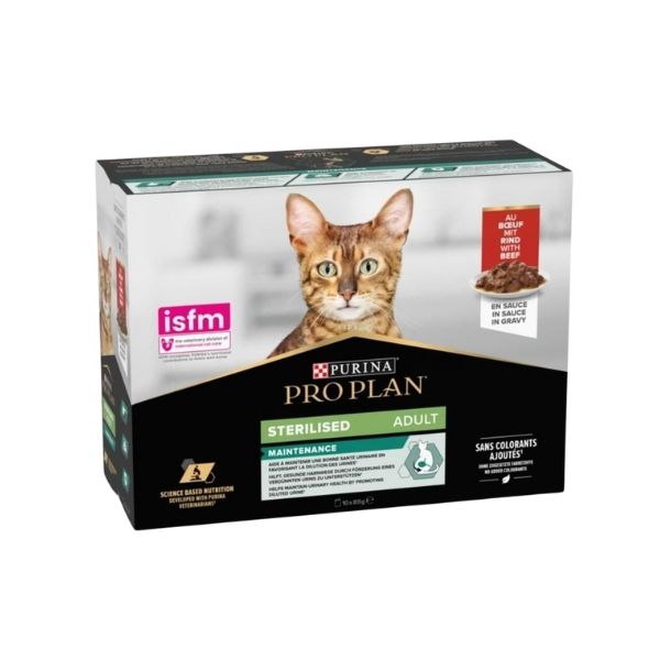 Pro Plan 10 Adet Sterilised Pouch Sığır 85 Gr | Kısırlaştırılmış Kedi Maması