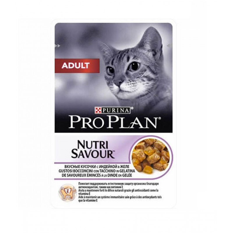Pro Plan 12 Adet Adult Nutri Savour Turkey & Jelly 85 Gr | Yetişkin Kedi Maması Pro Plan 12 Adet Adult Nutri Savour Turkey & Jelly 85 Gr | Yetişkin Kedi Maması