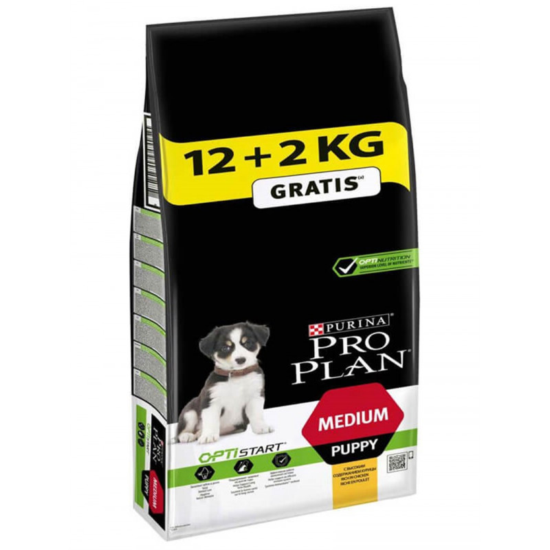 Pro Plan 12+2 Kg Medium Puppy Optistart Chicken | Yavru Köpek Kuru Maması Pro Plan 12+2 Kg Medium Puppy Optistart Chicken | Yavru Köpek Kuru Maması