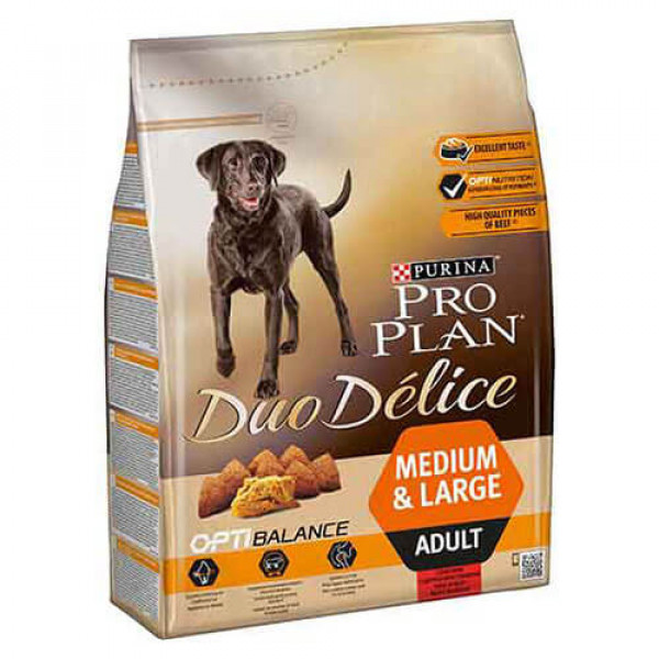 Pro Plan 2,5 Kg Duo Delice Adult Medium & Large Beef | Yetişkin Köpek Kuru Maması