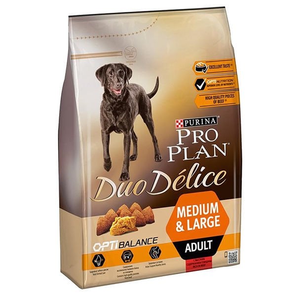 Pro Plan 2,5 Kg Duo Delice Adult Medium & Large  Salmon | Yetişkin Köpek Kuru Maması