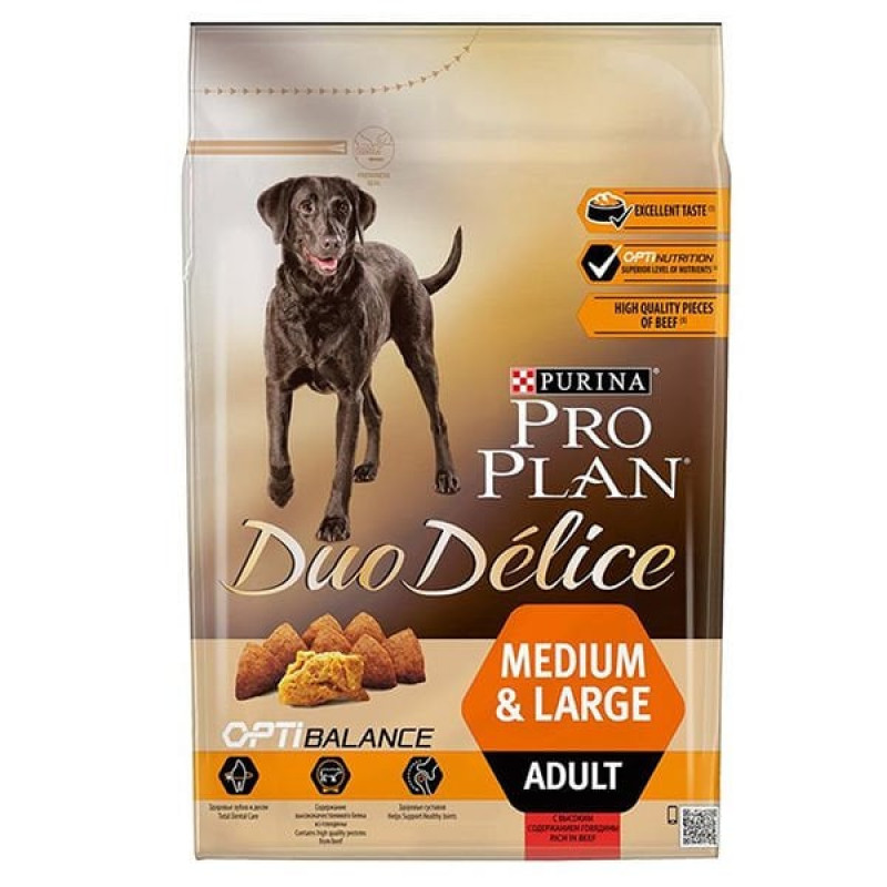 Pro Plan 2,5 Kg Duo Delice Adult Medium & Large Salmon | Yetişkin Köpek Kuru Maması