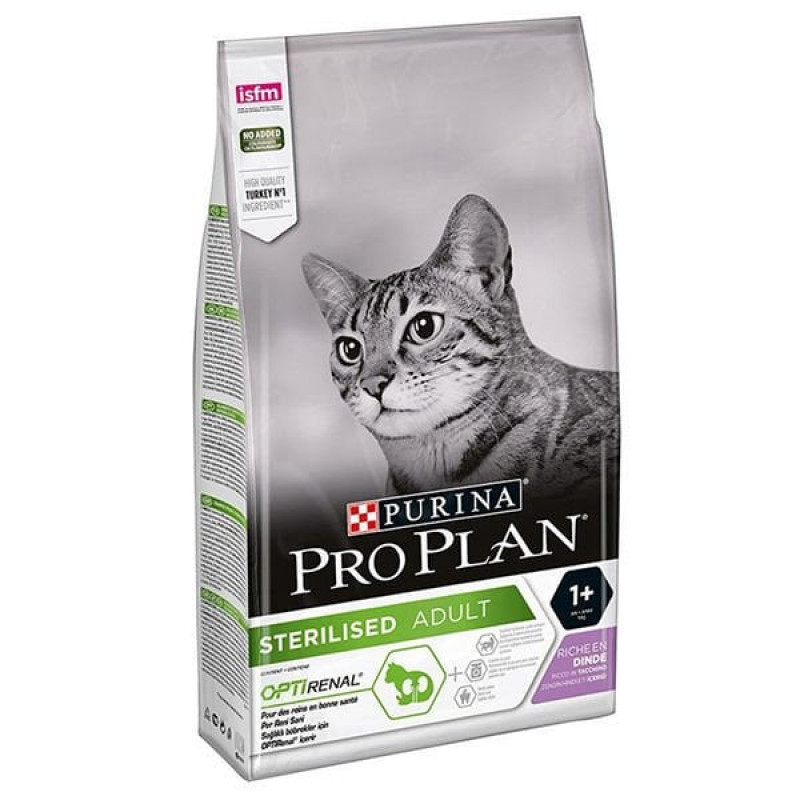 Pro Plan 3 Kg Sterilized Adult +1 Optirenal Turkey | Kısırlaştırılmış Kedi Maması Pro Plan 3 Kg Sterilized Adult +1 Optirenal Turkey | Kısırlaştırılmış Kedi Maması
