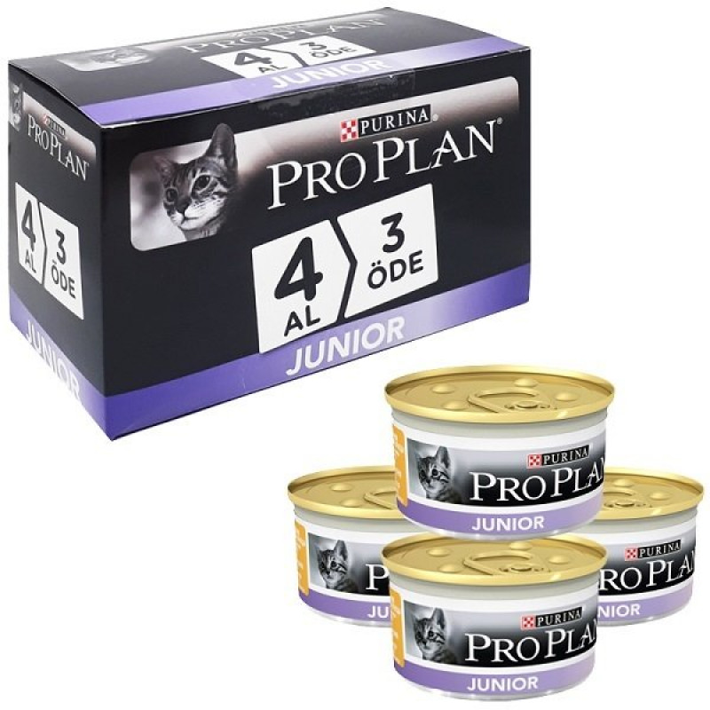 Pro Plan 4 Al 3 Öde Yavru Tavuk Etli 85 Gr Pro Plan 4 Al 3 Öde Yavru Tavuk Etli 85 Gr