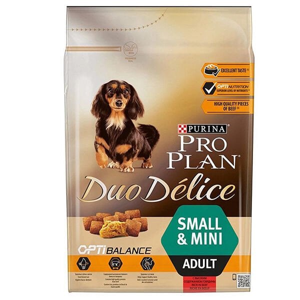 Pro Plan Duo Délice 2,5 Kg Adult Small & Mini Beef & Rice | Yetişkin Köpek Kuru Maması
