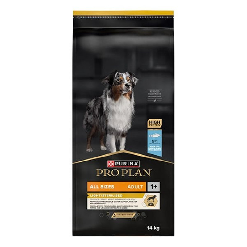 Pro Plan14 Kg Light Sterilised Beyaz Balık | Yetişkin Köpek Kuru Maması Pro Plan14 Kg Light Sterilised Beyaz Balık | Yetişkin Köpek Kuru Maması