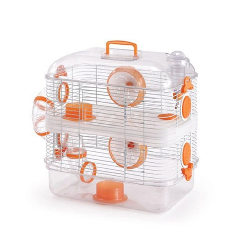 Qh Pet Cage 40x26x49 Cm İki Katlı Kafes | Hamster Kafesi Qh Pet Cage 40x26x49 Cm İki Katlı Kafes | Hamster Kafesi