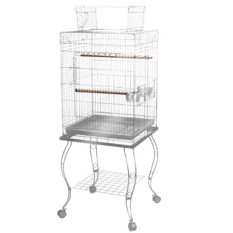 Qh Pet Cage 51x51x129 Cm Sehpalı Krom Kafes | Kuş Kafesi Qh Pet Cage 51x51x129 Cm Sehpalı Krom Kafes | Kuş Kafesi