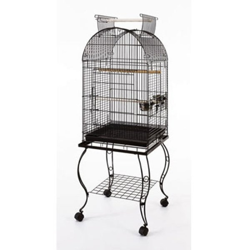 Qh Pet Cage 51x51x152 Cm Dövme Demir Kafes Siyah | Kuş Kafesi Qh Pet Cage 51x51x152 Cm Dövme Demir Kafes Siyah | Kuş Kafesi