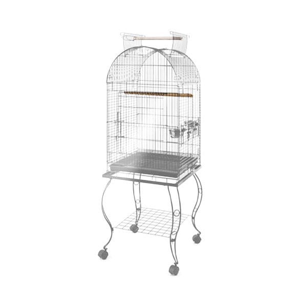Qh Pet Cage 51x51x152 Cm Sehpalı Açılır Çatılı Kafes Gri | Kuş Kafesi
