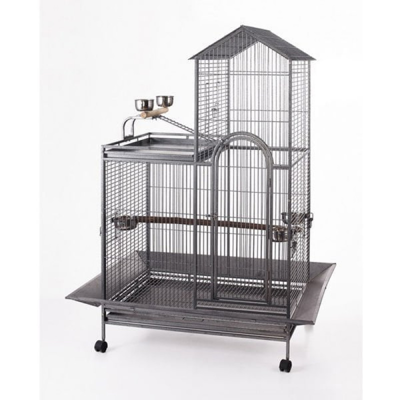 Qh Pet Cage 93x69x160 Cm Kafes Gri | Kuş Kafesi Qh Pet Cage 93x69x160 Cm Kafes Gri | Kuş Kafesi