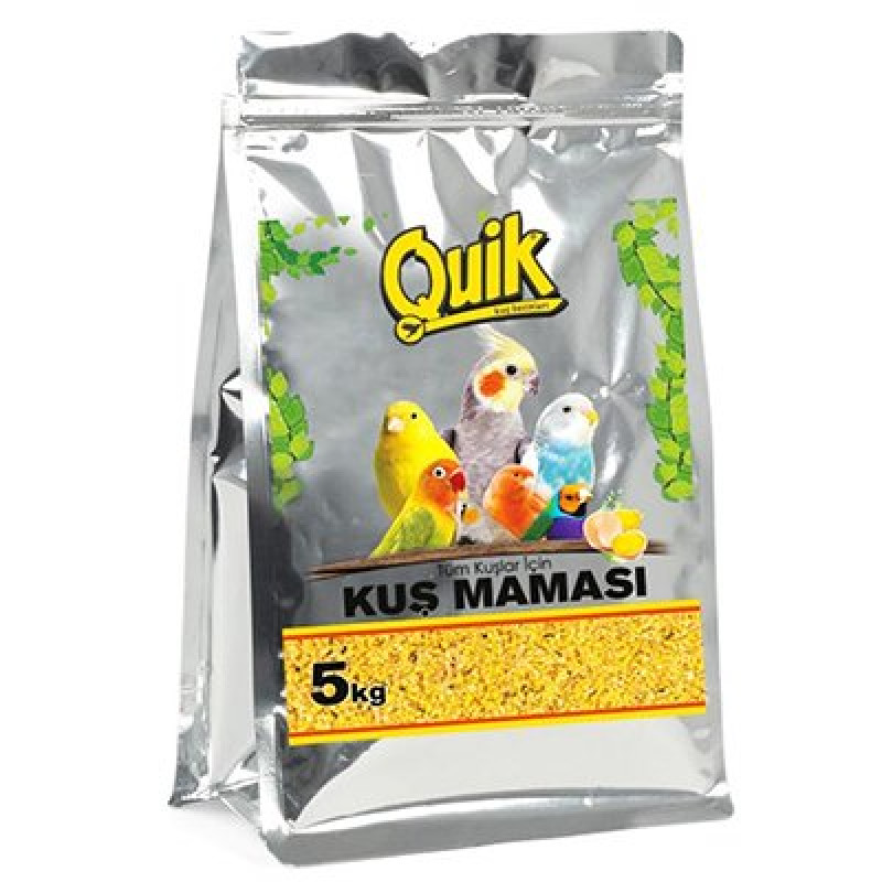 Quik 5 Kg Ballı Yumurtalı Mama | Kuş Yemi Quik 5 Kg Ballı Yumurtalı Mama | Kuş Yemi