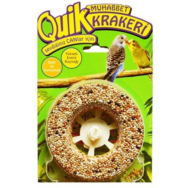 Quik Ballı Simit Muhabbet Kuşu Krakeri | Kuş Krakeri