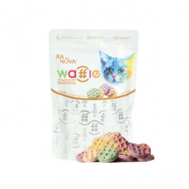 Karışık Lezzetli Dondurularak Kurutulmuş Waffle Kedi Ödül Maması 60 Gr