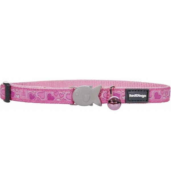 Red Dingo 12 Mm Breezy Love Desenli Pembe Boyun Tasmasi | Kedi Boyun Tasması