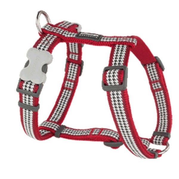 Red Dingo 12 Mm Fang It Desenli Kırmızı Göğüs Tasması | Köpek Göğüs Tasması