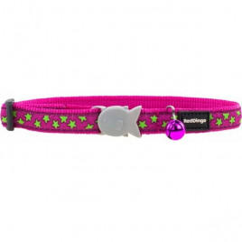 Red Dingo 12 Mm Pembe Uzerine Lime Yildizli Boyun Tasmasi | Kedi Boyun Tasması Red Dingo 12 Mm Pembe Uzerine Lime Yildizli Boyun Tasmasi | Kedi Boyun Tasması