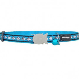 Red Dingo 12 Mm Reflektörlü Balik Desenli Turkuaz Boyun Tasmasi | Kedi Boyun Tasması Red Dingo 12 Mm Reflektörlü Balik Desenli Turkuaz Boyun Tasmasi | Kedi Boyun Tasması