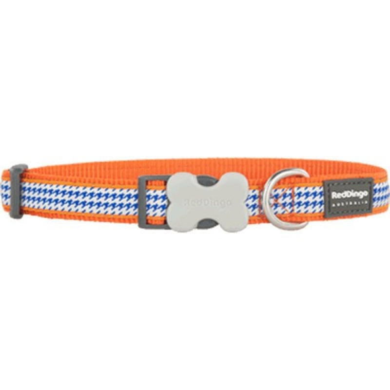 Red Dingo 15 Mm Fang It Desenli Turuncu Boyun Tasması | Köpek Boyun Tasması