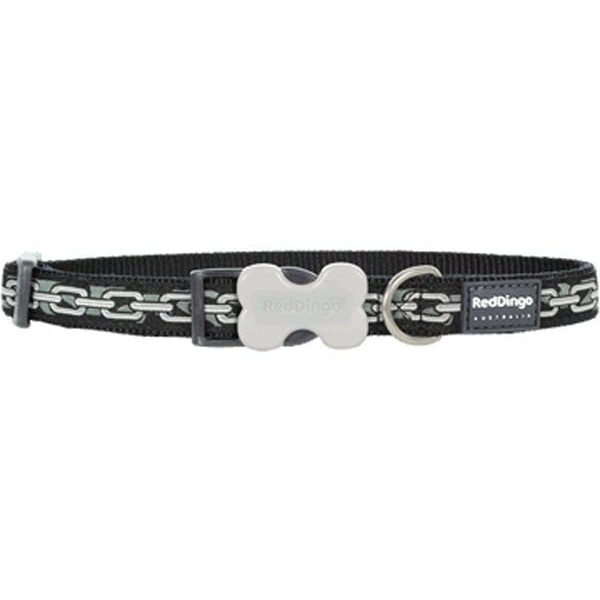 Red Dingo 15 Mm Zincir Desenli Boyun Tasması | Köpek Boyun Tasması