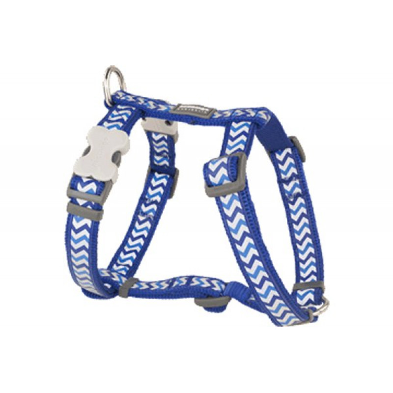 Red Dingo 15mm Reflektörlü Ziggy Desenli Lacivert Göğüs Tasması | Köpek Göğüs Tasması Red Dingo 15mm Reflektörlü Ziggy Desenli Lacivert Göğüs Tasması | Köpek Göğüs Tasması