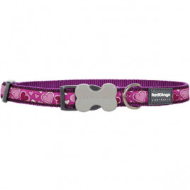 Red Dingo 20 Mm Breezy Love Desenli Mor Boyun Tasması | Köpek Boyun Tasması