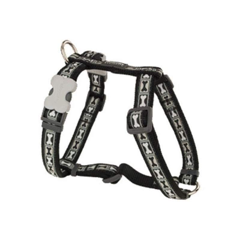 Red Dingo 20mm Bone Yard Desenli Siyah Göğüs Tasması | Köpek Göğüs Tasması Red Dingo 20mm Bone Yard Desenli Siyah Göğüs Tasması | Köpek Göğüs Tasması