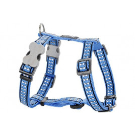 Red Dingo 20mm Reflektörlü Kemik Desenli Mavi Göğüs Tasması | Köpek Göğüs Tasması Red Dingo 20mm Reflektörlü Kemik Desenli Mavi Göğüs Tasması | Köpek Göğüs Tasması