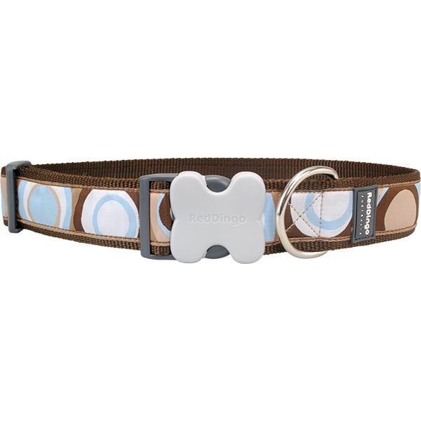 Red Dingo 25 Mm Circadelic Desenli Kahverengi Boyun Tasması | Köpek Boyun Tasması
