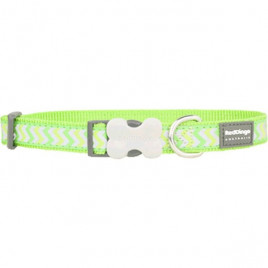Red Dingo 25mm Reflektörlü Ziggy Desenli Lime Boyun Tasması | Köpek Boyun Tasması Red Dingo 25mm Reflektörlü Ziggy Desenli Lime Boyun Tasması | Köpek Boyun Tasması