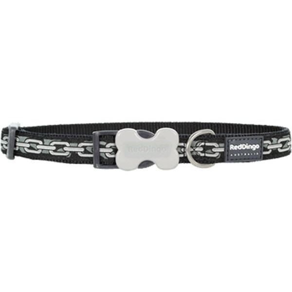 Red Dingo 25mm Zincir Desenli Boyun Tasması | Köpek Boyun Tasması