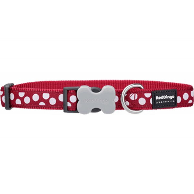 Red Dingo 40mm Kırmızı Üzerine Beyaz Benekli Dev Boyun Tasması | Köpek Boyun Tasması Red Dingo 40mm Kırmızı Üzerine Beyaz Benekli Dev Boyun Tasması | Köpek Boyun Tasması
