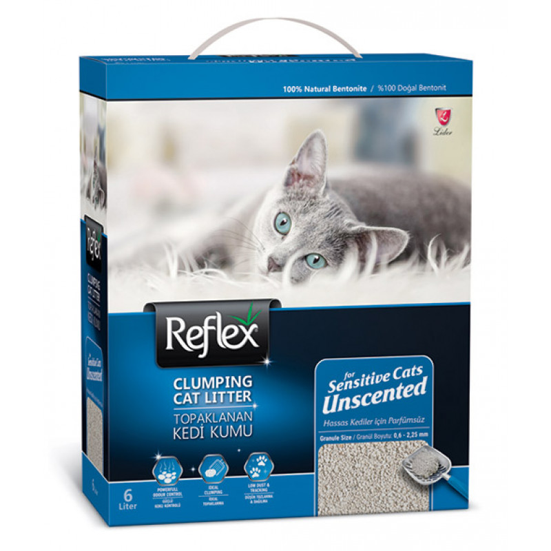 Reflex 6 Lt Sensitive Kokusuz Kedi Kumu | Doğal Kedi Kumu Reflex 6 Lt Sensitive Kokusuz Kedi Kumu | Doğal Kedi Kumu