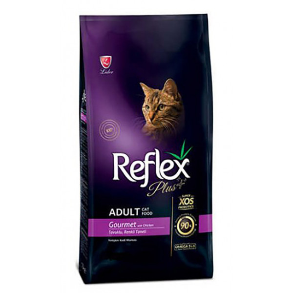 Reflex Plus 1,5 Kg Tavuklu Renkli Taneli Yetişkin | Yetişkin Kuru Kedi Maması