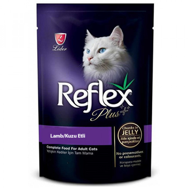 Reflex Plus 100 Gr Kuzu Etli Jöleli Parçacıklı Pouch | Kuzu Etli Kedi Maması