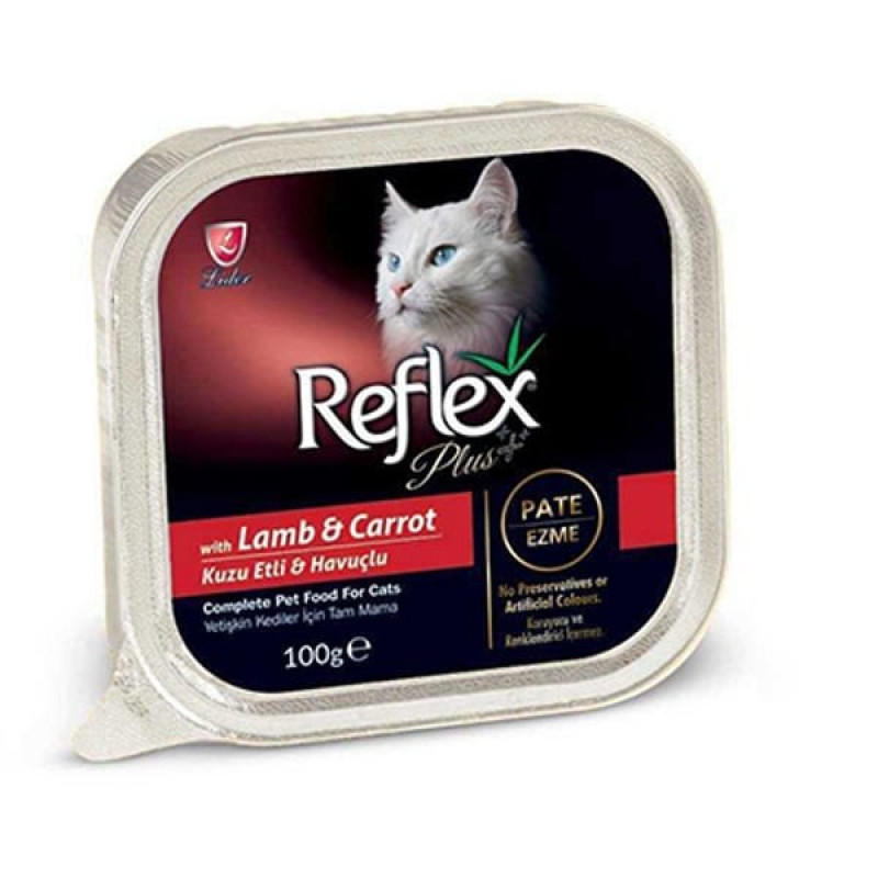 Reflex Plus 100 Gr Pate Kuzu | Yetişkin Kedi Maması Reflex Plus 100 Gr Pate Kuzu | Yetişkin Kedi Maması