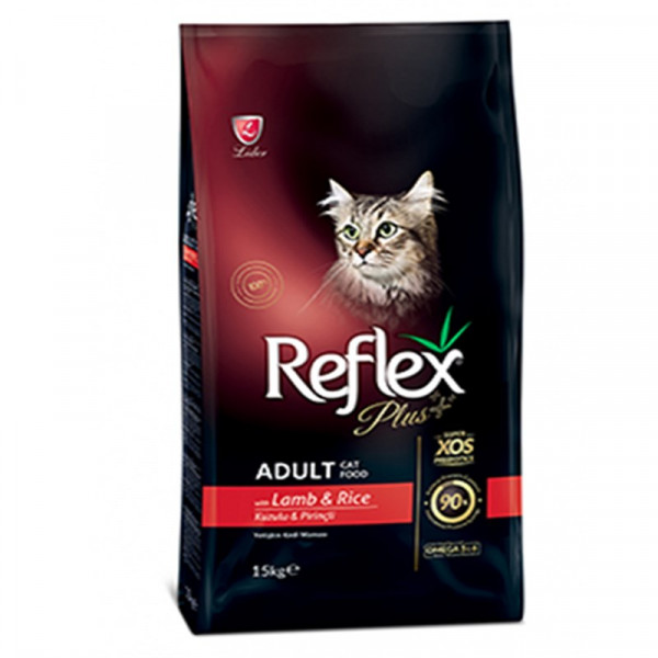 Reflex Plus 15 Kg Kuzu Etli & Pirinçli Yetişkin | Yetişkin Kuru Kedi Maması