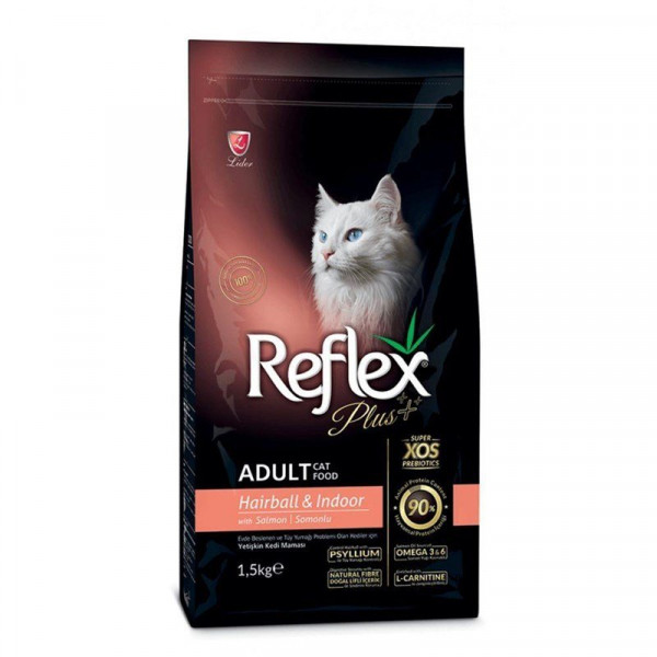 Reflex Plus 15 Kg Somonlu Hairball Yetişkin | Yetişkin Kuru Kedi Maması