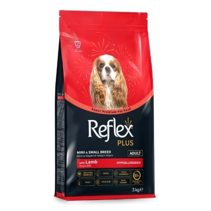 Reflex Plus 3 Kg Kuzu Etli Mini ve Küçük Irk Yetişkin Köpek Maması 