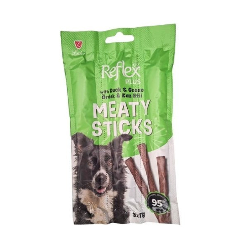 Reflex Plus 3x11 Gr Ördek ve Kaz Etli Çubuk Yetişkin Köpek Ödül Maması 