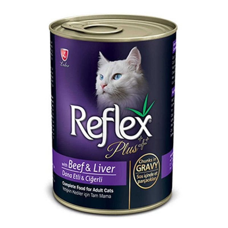 Reflex Plus 400 Gr Chunks in Gravy Biftek ve Ciğer | Yetişkin Kedi Maması Reflex Plus 400 Gr Chunks in Gravy Biftek ve Ciğer | Yetişkin Kedi Maması