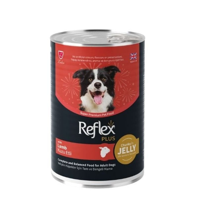 Reflex Plus 400 Gr Jöle İçinde Kuzu Etli Yetişkin Konserve Köpek Maması